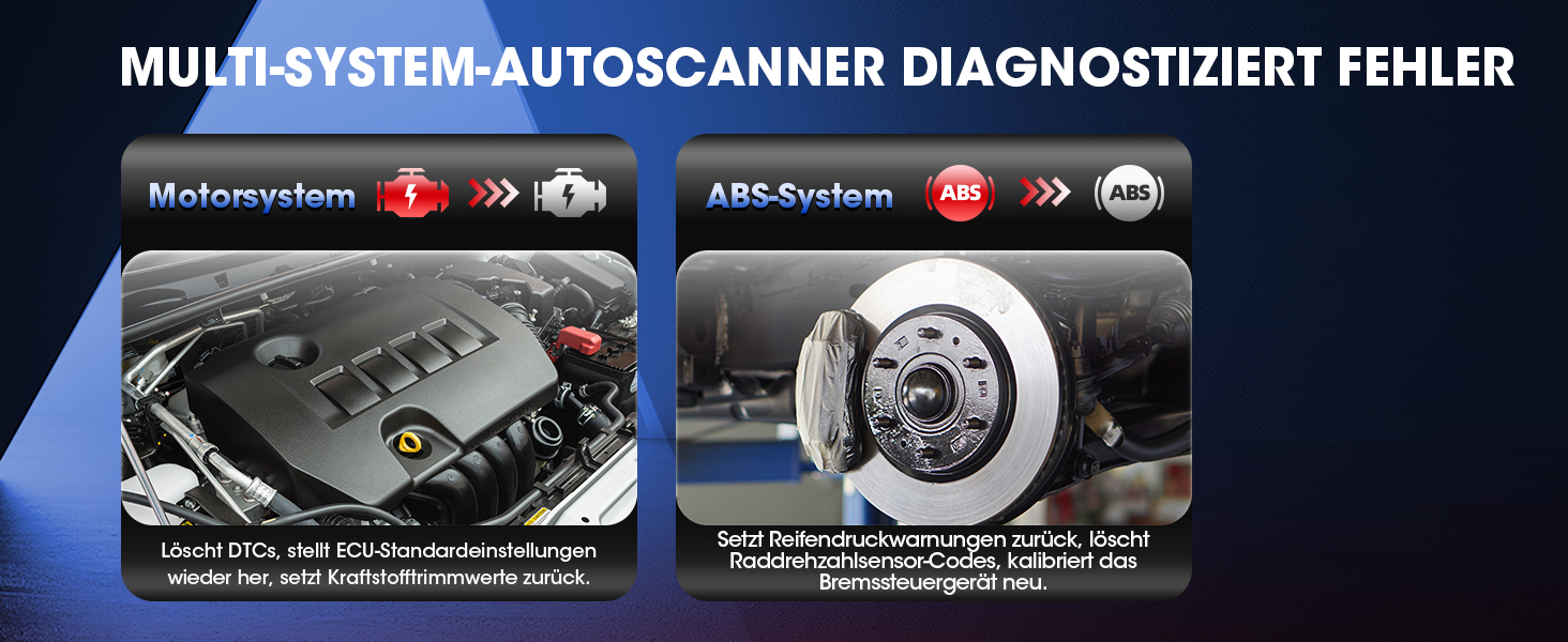 LAUNCH CRP123X V2.0 OBD2-Diagnosegerät als Handgerät mit 5-Zoll-Display, Frontansicht. – Detail 6