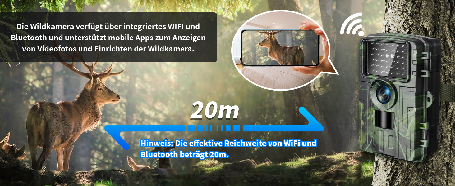Lutranstra PR5000-WF Wildkamera mit Baumgurt und Infrarot-LEDs – Detail 9