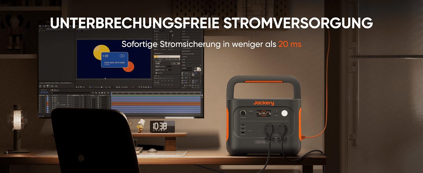 Jackery Explorer 1000 v2 Powerstation mit 100-W-Solarpanel – Detail 9