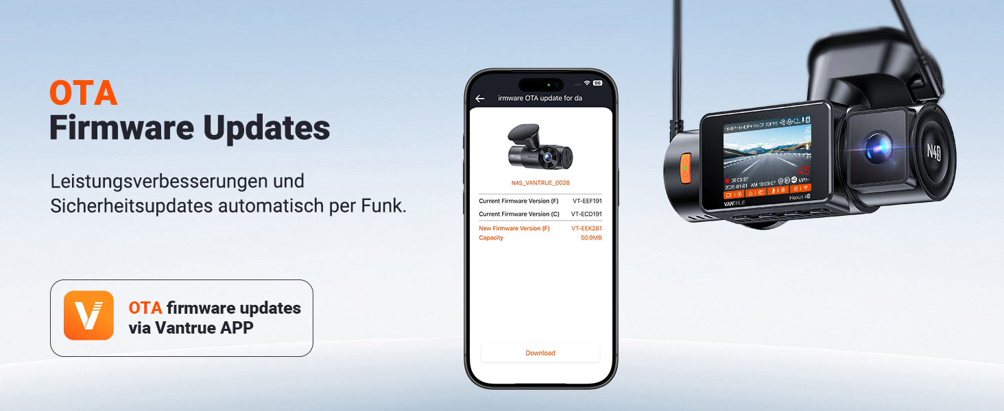 VANTRUE N4S Dashcam mit drei STARVIS-2-Sensoren – Detail 10