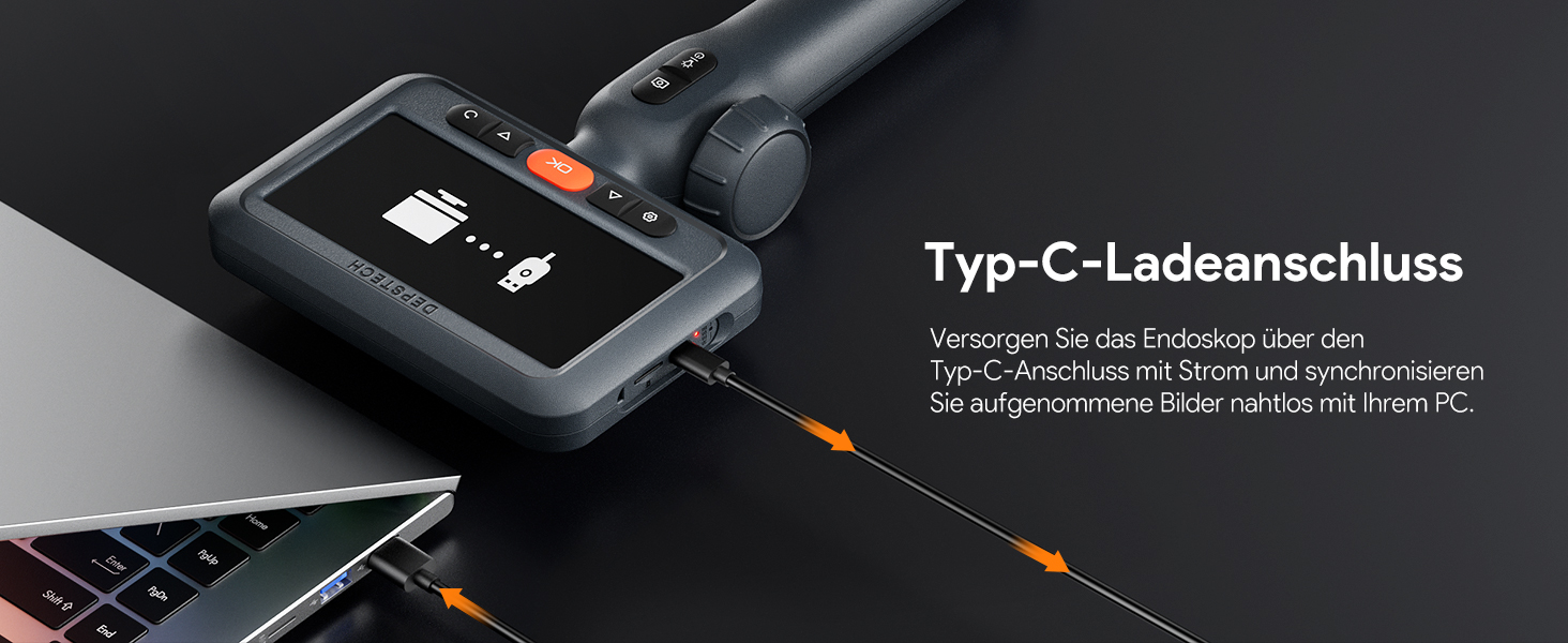 DEPSTECH Endoskopkamera 210 Grad drehbar mit 3-m-Sonde – Detail 10