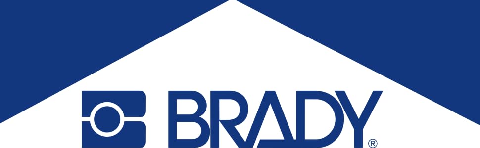 Brady M210 Etikettendrucker mit ABC-Tastatur, LCD-Anzeige und eingelegter Etikettenpatrone. – Detail 2
