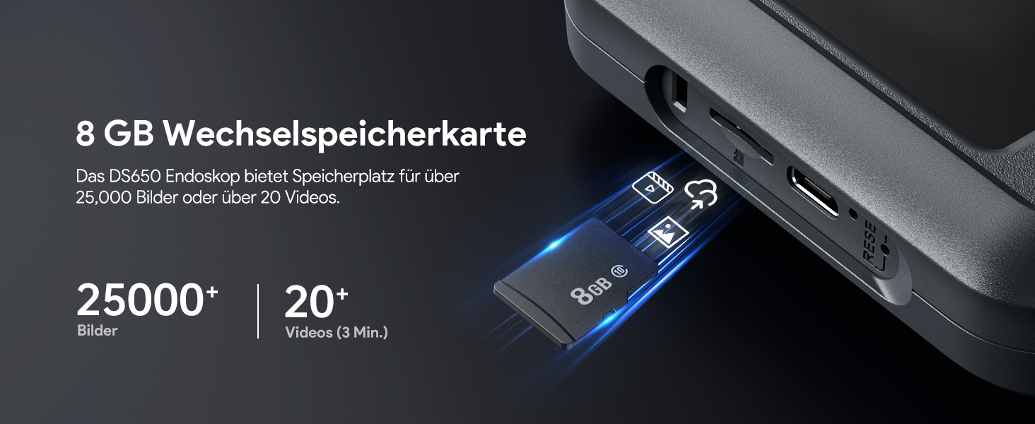 DEPSTECH Endoskopkamera 210 Grad drehbar mit 3-m-Sonde – Detail 11