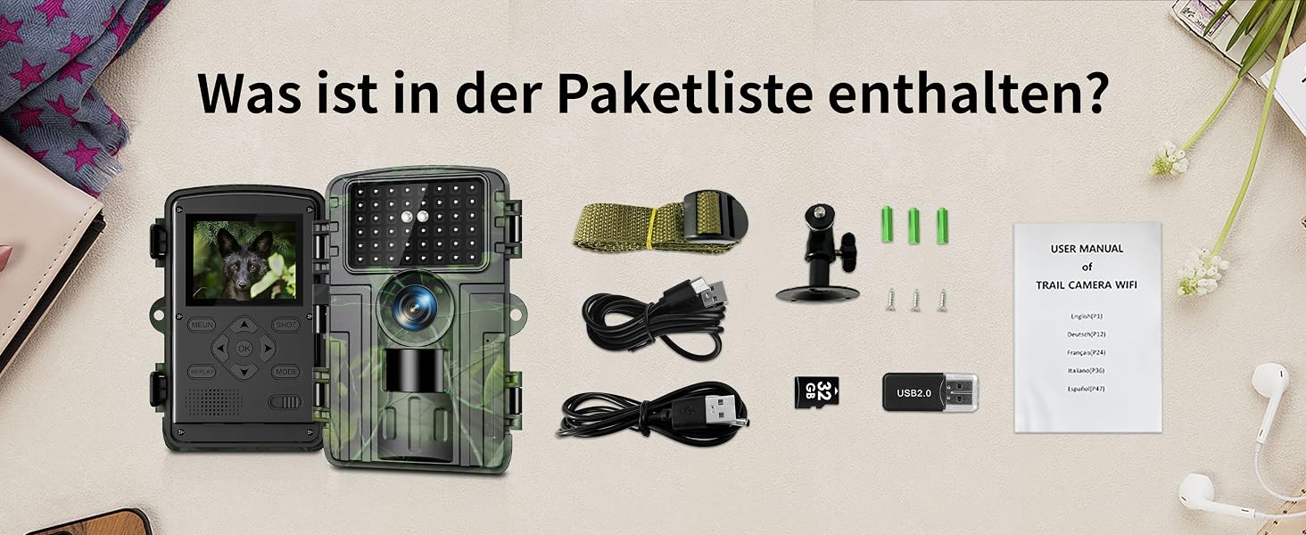 Lutranstra PR5000-WF Wildkamera mit Baumgurt und Infrarot-LEDs – Detail 11