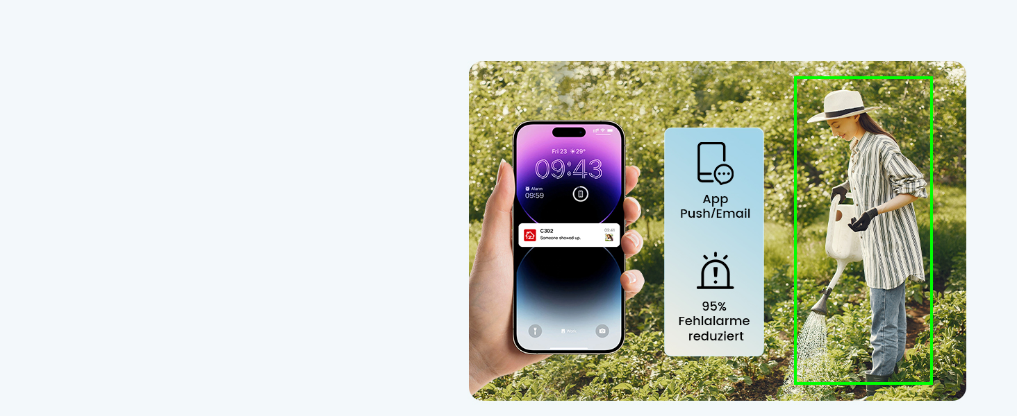 ZOSI WLAN-Überwachungsset mit vier Kameras und Rekorder mit eingebautem 12-Zoll-Bildschirm – Detail 6