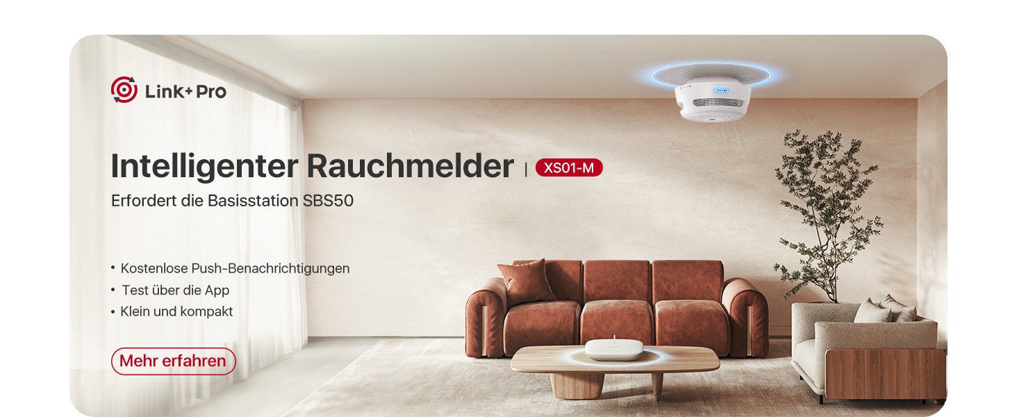 Zwölf weisse X-Sense Rauchmelder XS0B-MR121 mit der Basisstation SBS50 aus dem vernetzten Set. – Detail 12