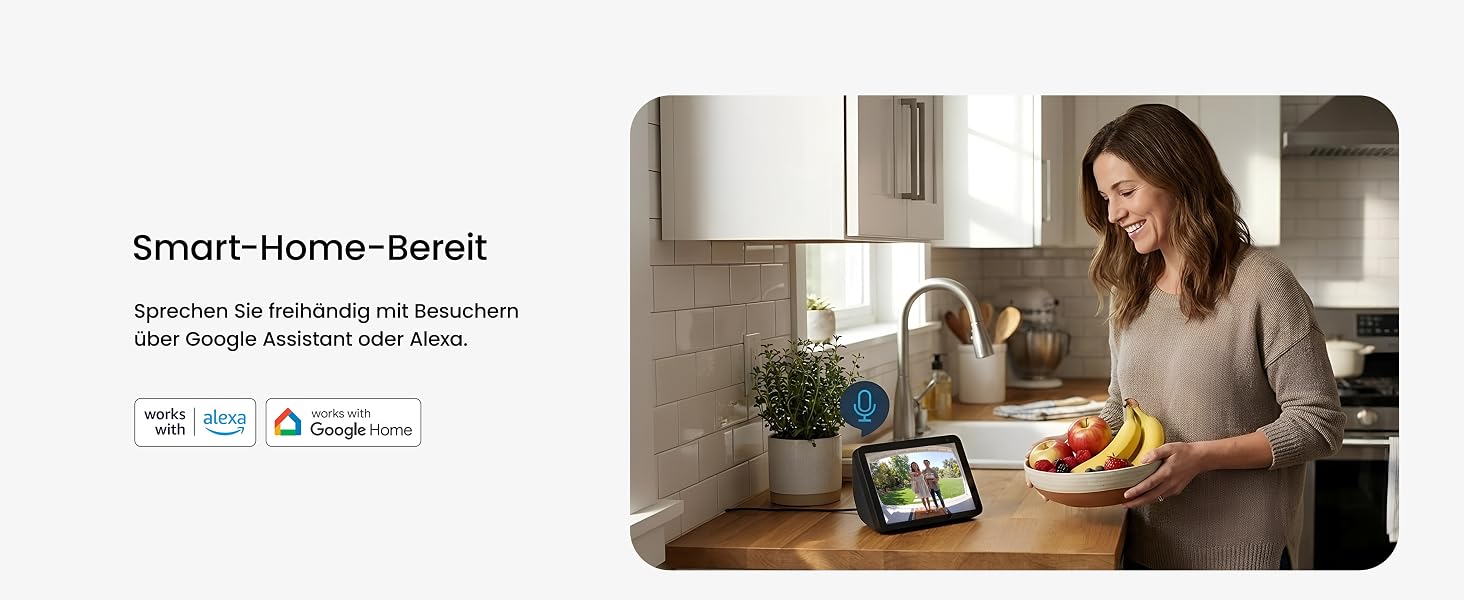 aosu Video-Türklingel in Weiss mit Kamera und Basisstation aosuBase Mini – Detail 12