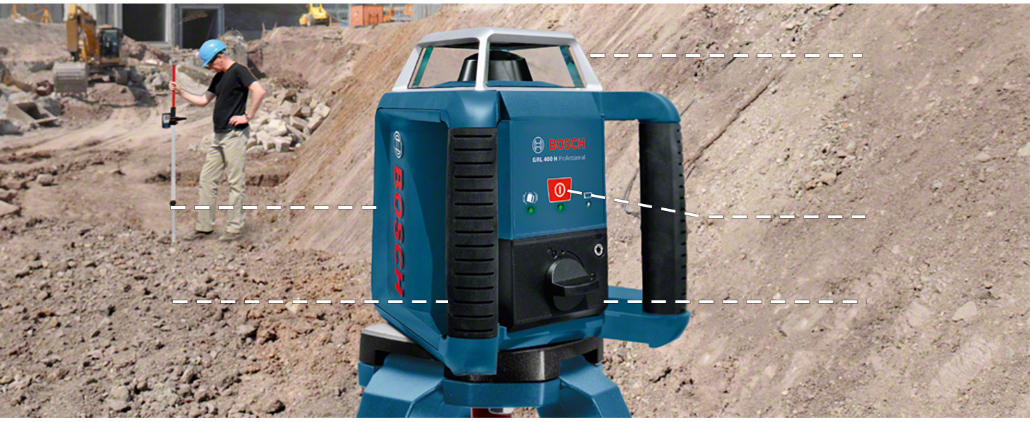 Bosch Professional GRL 400 H Rotationslaser mit Empfänger LR 1 – Detail 5