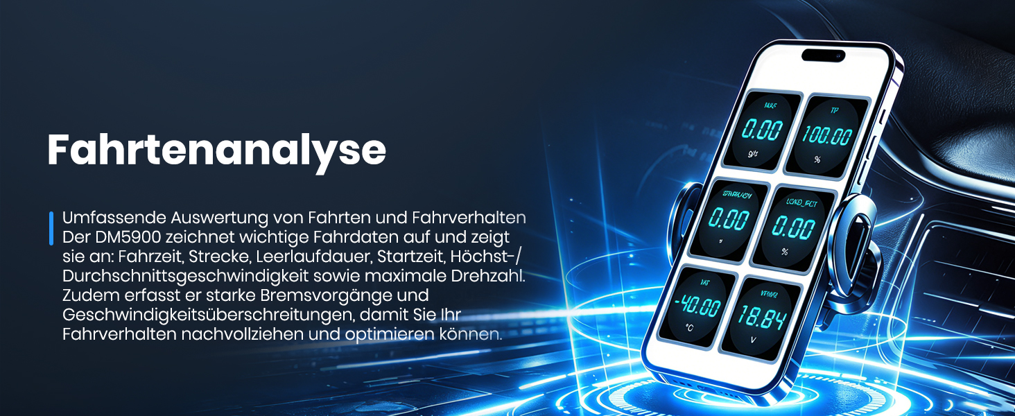 AUTOPHIX DM5900 OBD2-Diagnosegerät mit Batterietestklemmen und Farbdisplay – Detail 13