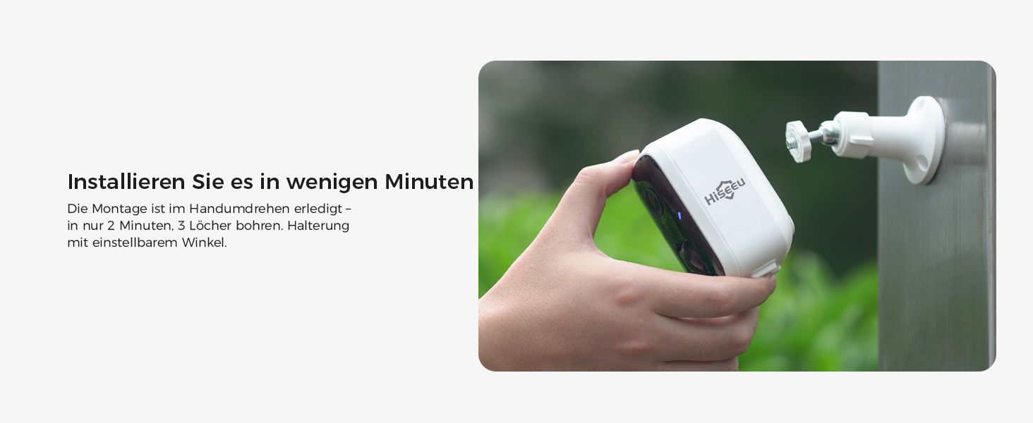 Hiseeu 2K Solar-Überwachungsset mit vier Akkukameras und NVR – Detail 13