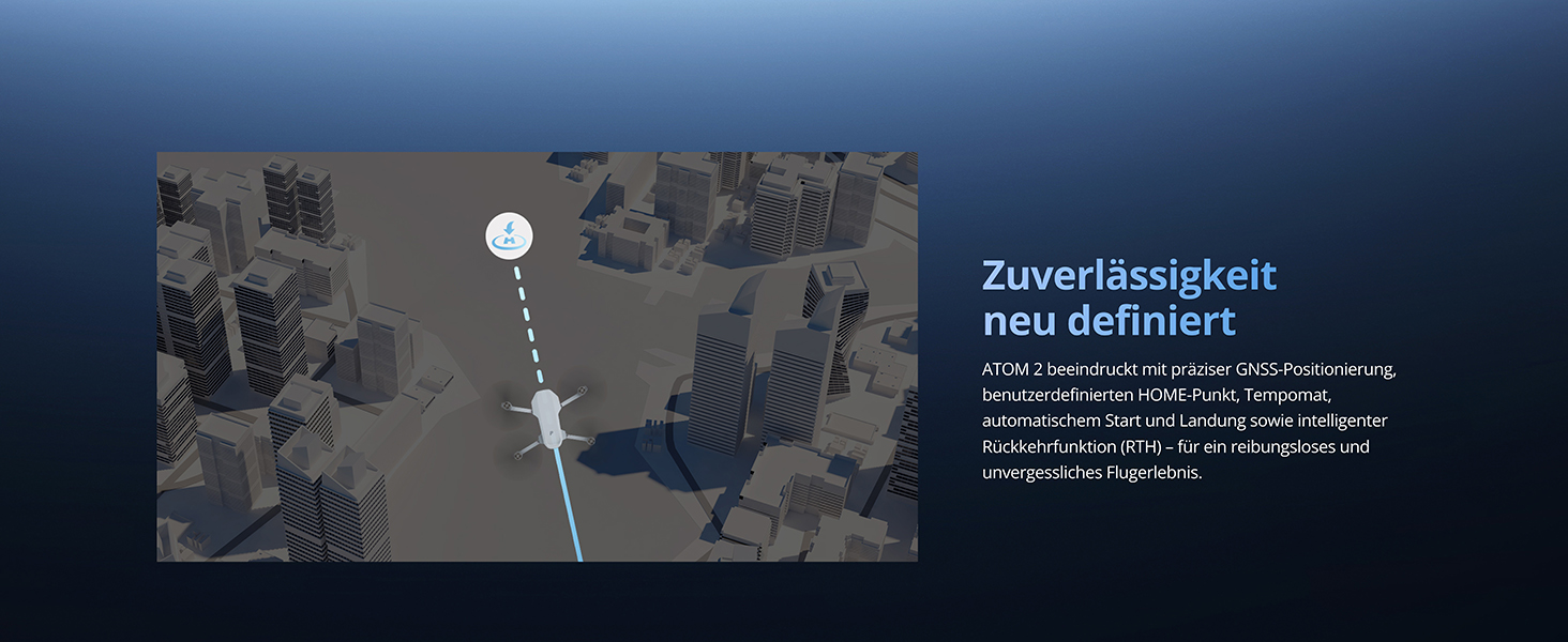 Potensic ATOM 2 Kameradrohne in Hellgrau mit 3-Achsen-Gimbal-Kamera an der Front. – Detail 14