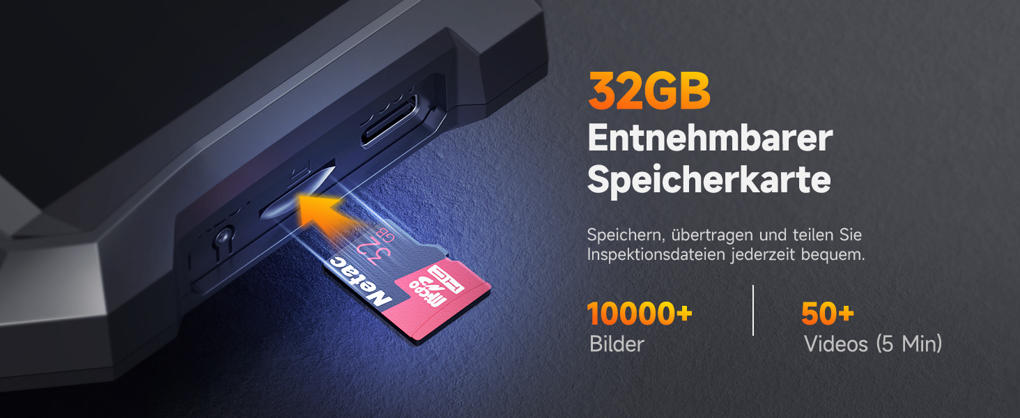 FOXWELL Y400 Endoskopkamera mit 4,3-Zoll-Display und 6,2-mm-Sonde mit beweglichem Kamerakopf – Detail 14
