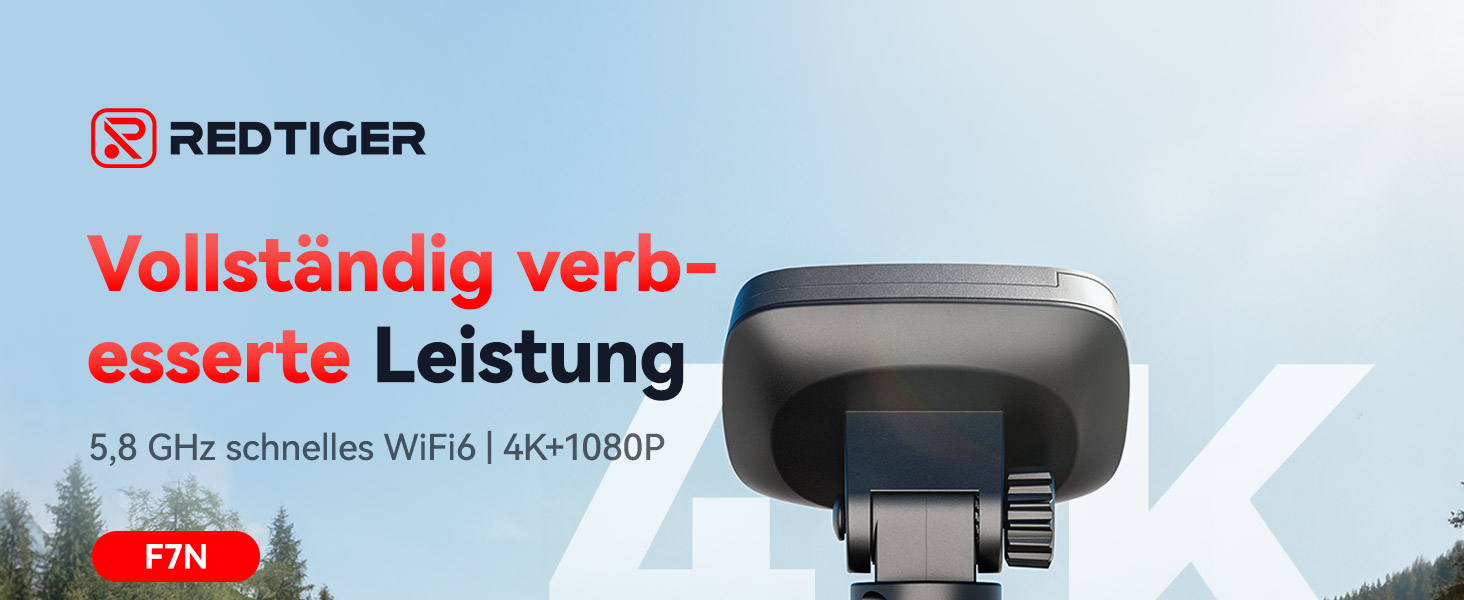 REDTIGER F7N Dashcam 4K mit GPS-Halterung – Detail 2