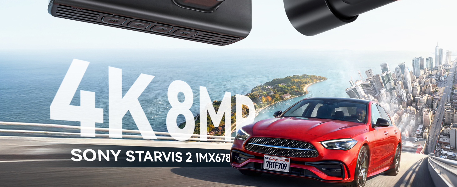REDTIGER F7NA Dashcam 4K mit Sony STARVIS 2 IMX678 – Detail 3