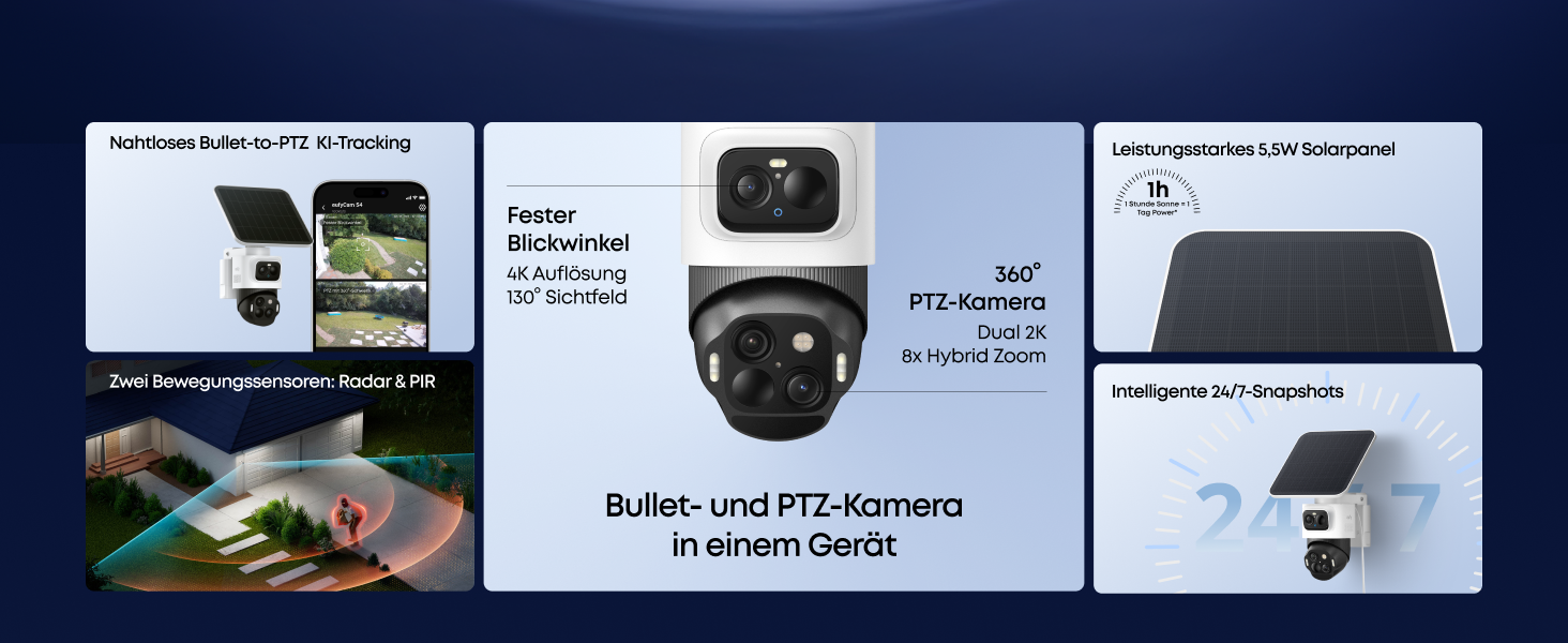 eufyCam S3 Pro 4K Akku-Überwachungskamera mit Solarpanel – Detail 12