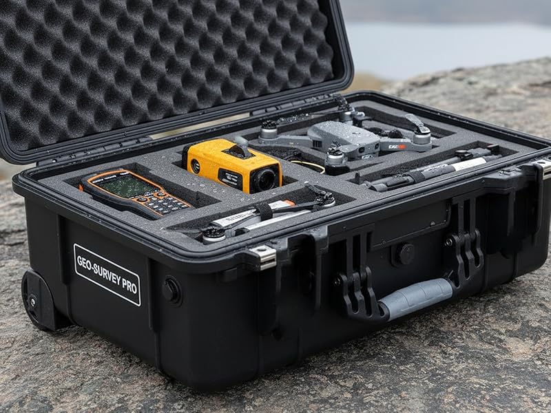 MEIJIA wasserdichter Hartschalenkoffer IP67 mit Rollen, Teleskopgriff und Würfelschaum – Detail 11