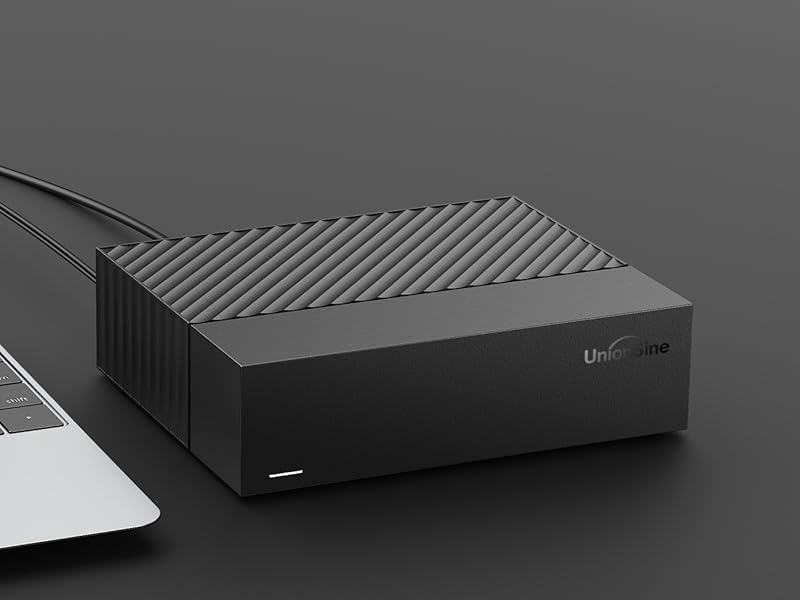UnionSine externe 3,5-Zoll-Festplatte mit 14 TB in senkrechter Bauform – Detail 10