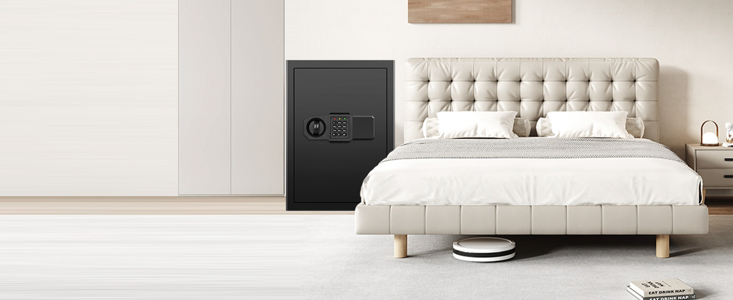 Tiskgg Standtresor mit 70 Litern Rauminhalt, elektronischem Zahlenschloss und Regal – Detail 16