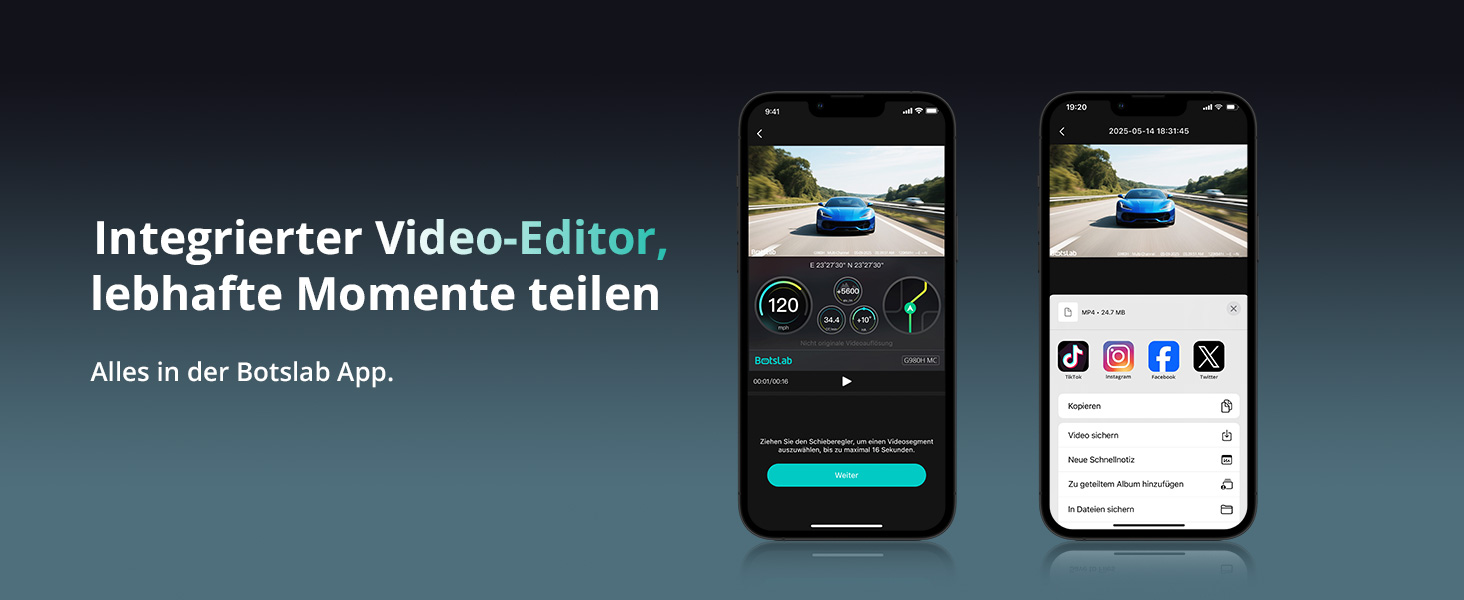 BOTSLAB 4-Kanal-Dashcam mit 560 Grad Rundumsicht – Detail 3