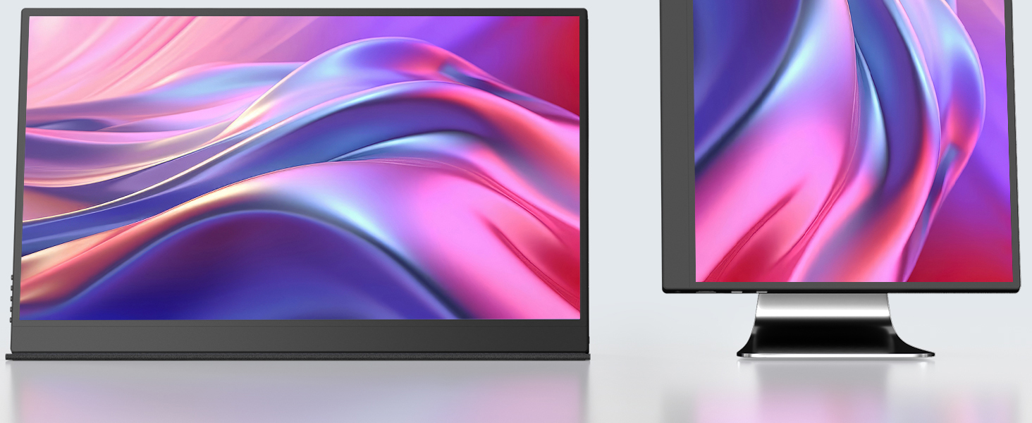 HONGO tragbarer 4K-Monitor mit 17,3 Zoll Display und magnetischer Schutzhülle als Aufsteller – Detail 3
