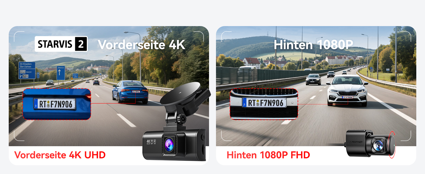 REDTIGER F7NP Dashcam 4K mit STARVIS 2 – Detail 4