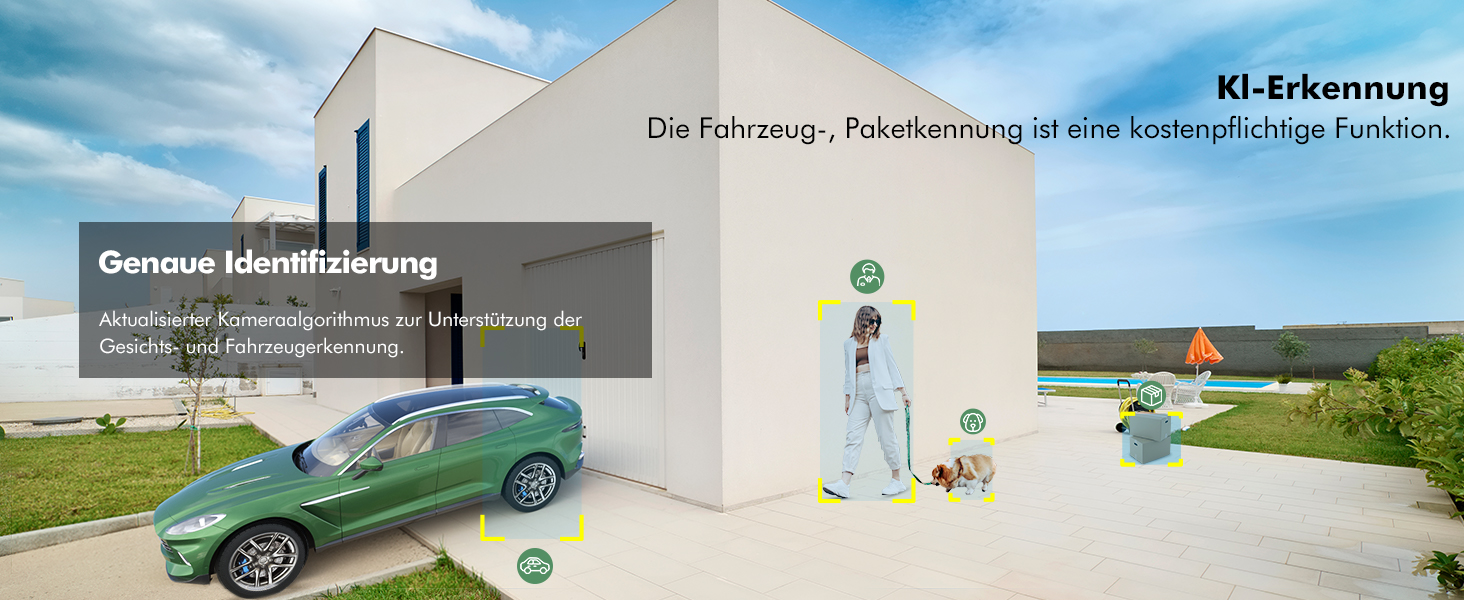 Schwarze YESYAMO ZS-GX8S Solar-Überwachungskamera mit schwenkbarem Kopf und Solarpanel – Detail 16