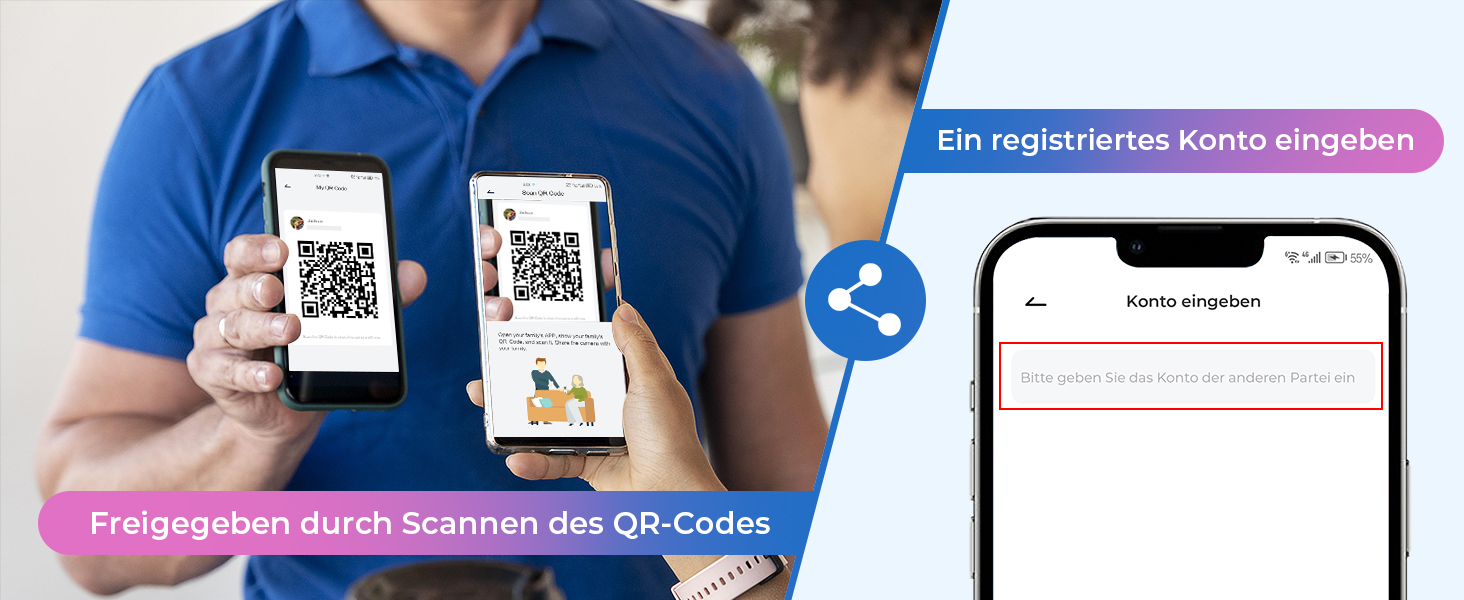 Codnida 2K WLAN Aussenkamera in Weiss, schwenkbar, mit Scheinwerfer und Sirene – Detail 8