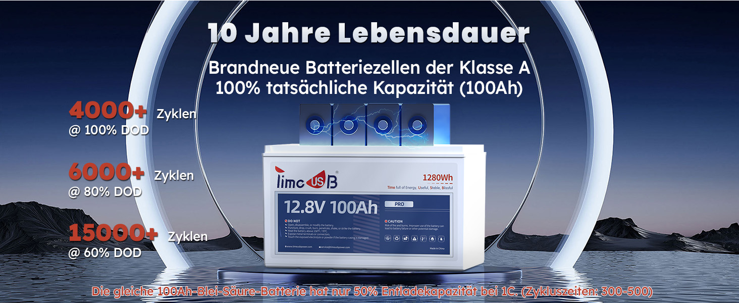 Timeusb 12V 100Ah LiFePO4-Akku Gruppe 31 – Detail 4