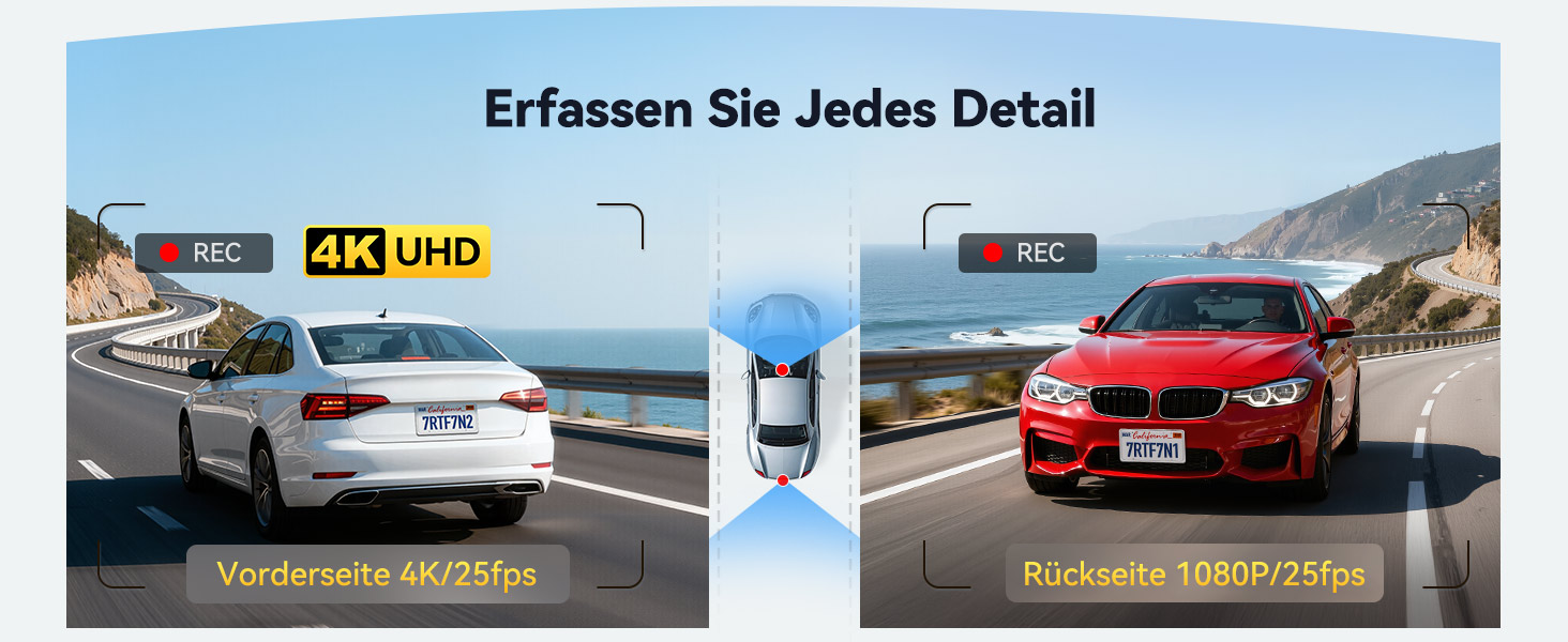 REDTIGER F7N Dashcam 4K mit GPS-Halterung – Detail 5
