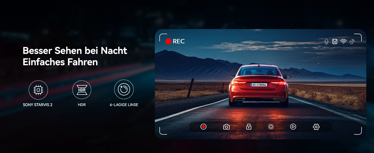 REDTIGER F7NP Dashcam 4K mit STARVIS 2 – Detail 5