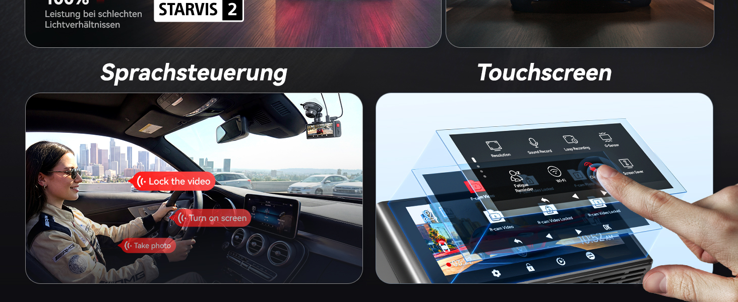 REDTIGER F7NA Dashcam 4K mit Sony STARVIS 2 IMX678 – Detail 5