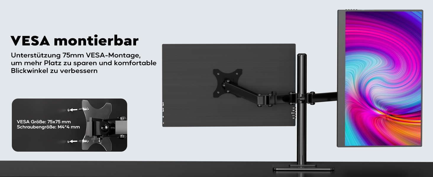 HONGO tragbarer 4K-Monitor mit 17,3 Zoll Display und magnetischer Schutzhülle als Aufsteller – Detail 5