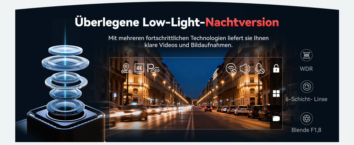 REDTIGER F7N Dashcam 4K mit GPS-Halterung – Detail 6