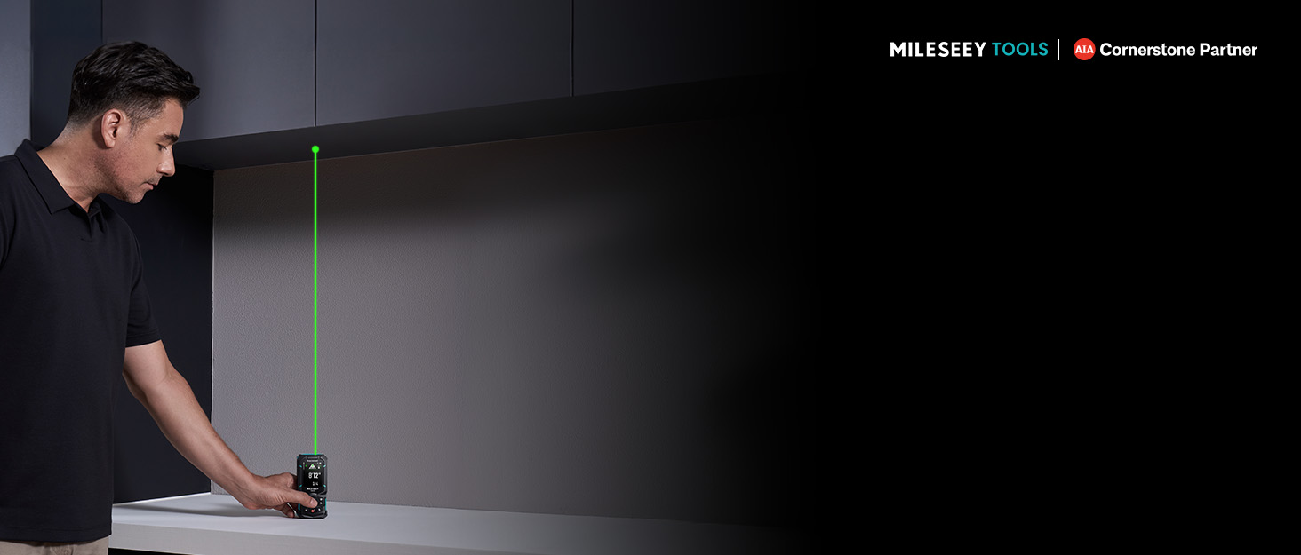 MiLESEEY D5 Laser-Entfernungsmesser in Schwarz mit beleuchtetem Display und Tastenfeld – Detail 12