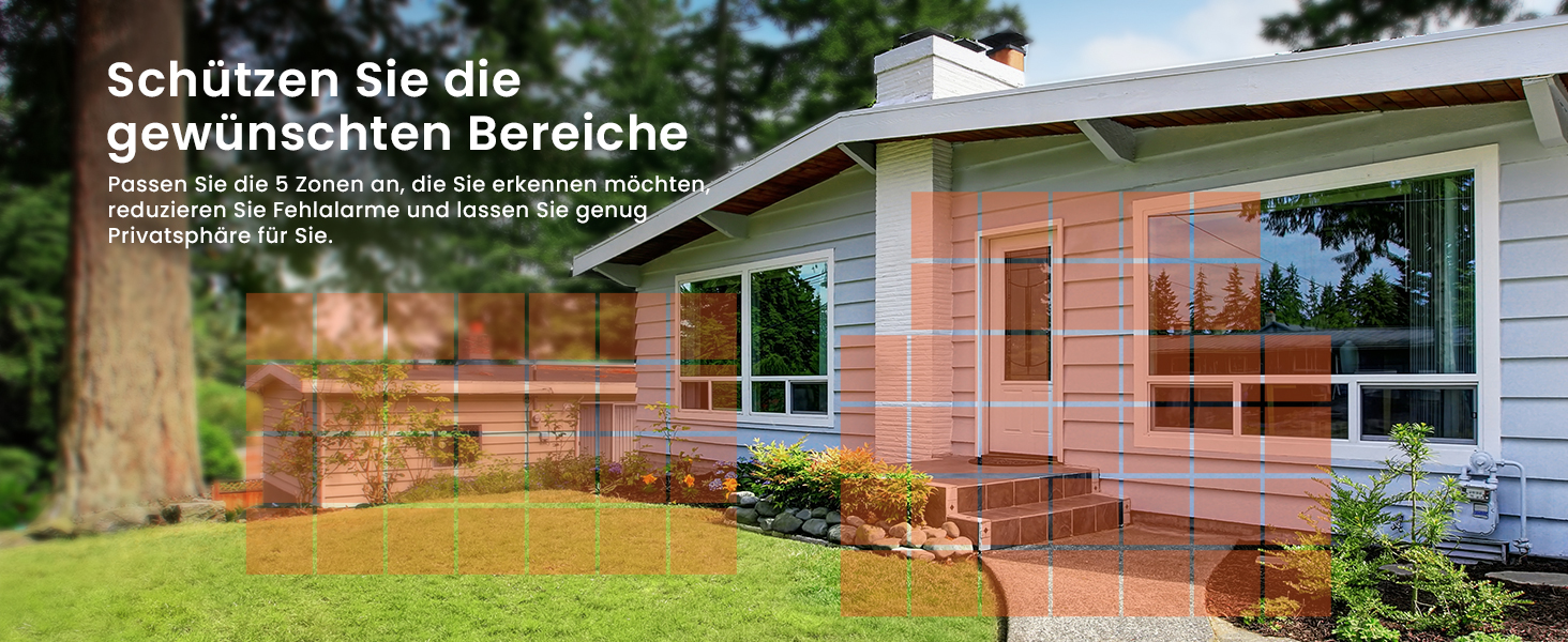 ieGeek ZS-GX3S Akku-Überwachungskamera in Schwarz mit Objektiv, Weisslicht und PIR-Sensor – Detail 5