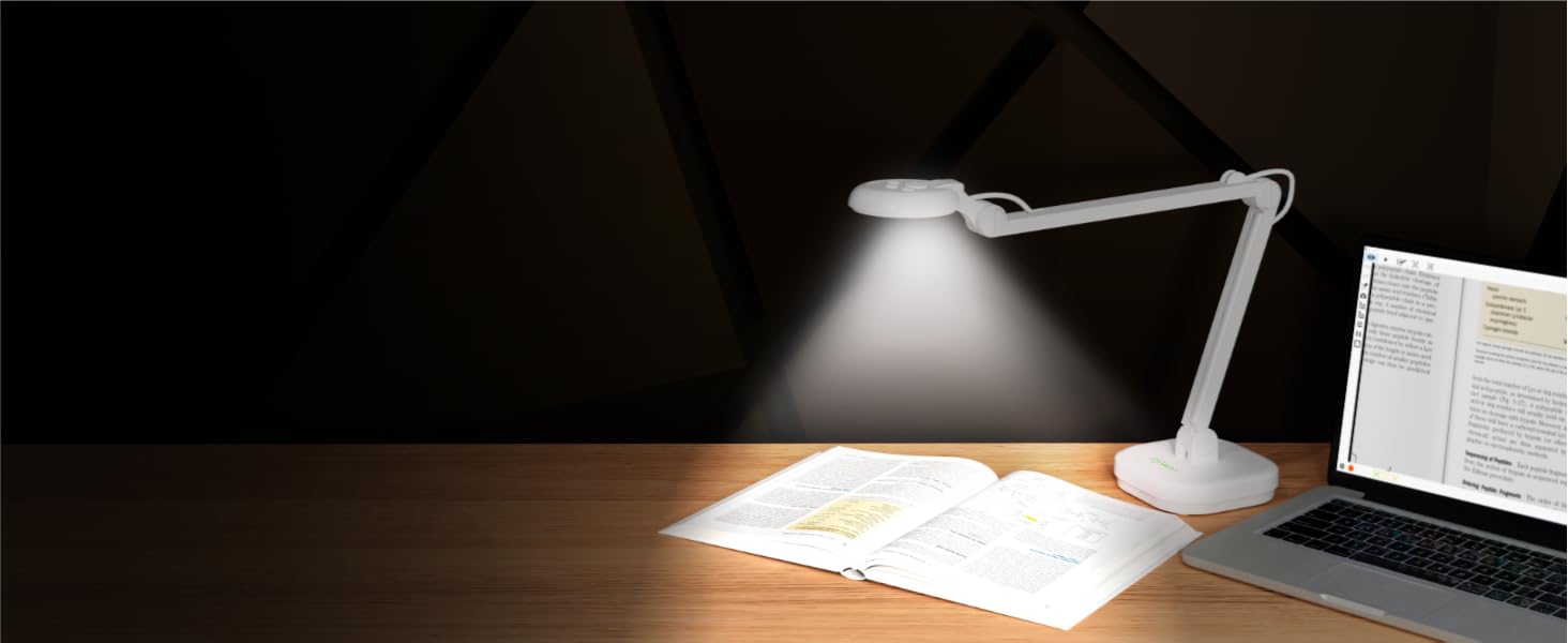INSWAN INS-2 Dokumentenkamera mit mehrgelenkigem Arm, LED-Licht und kompaktem Standfuss. – Detail 6