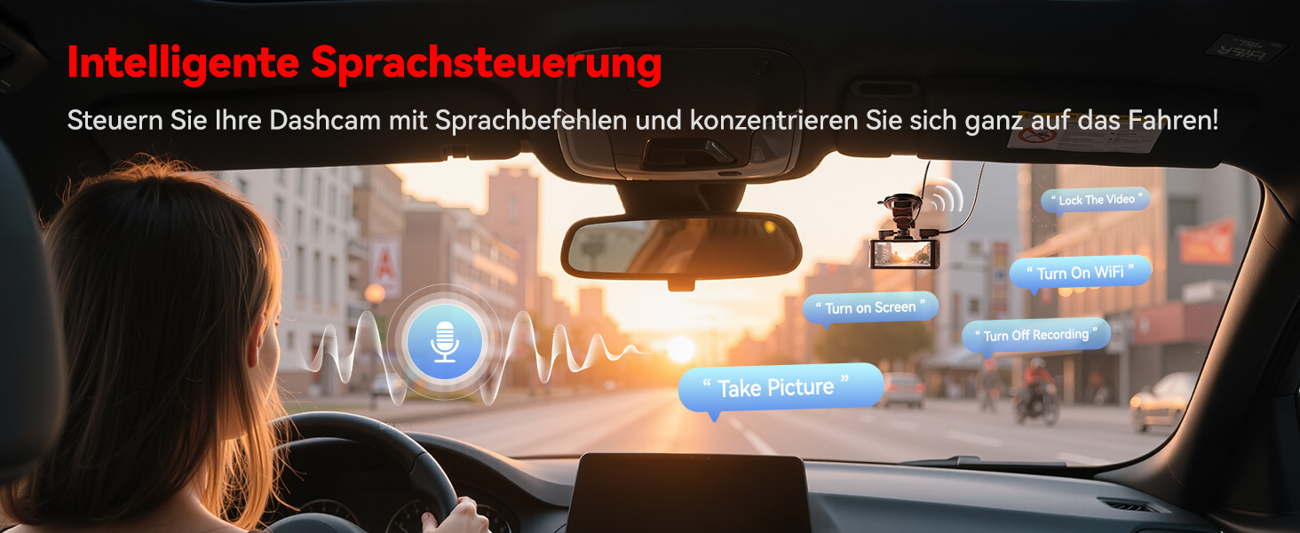 REDTIGER F7N Touch Dashcam mit Touchscreen und separater Heckkamera – Detail 7