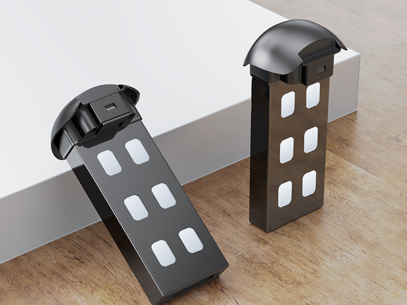 Loolinn LM01 GPS-Drohne in Grün mit Fernbedienung, zwei Akkus und montiertem Propellerschutz – Detail 5