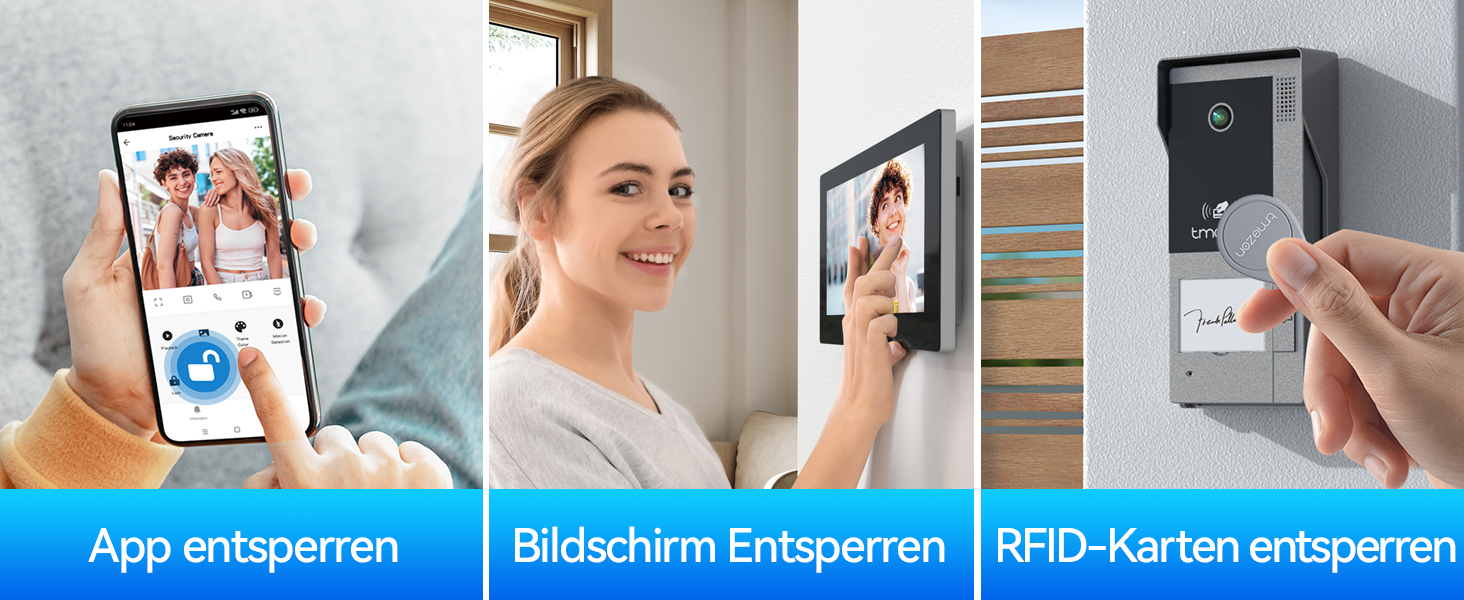 TMEZON WLAN Video-Türsprechanlage 2-Draht mit 7-Zoll-Touchscreen – Detail 14