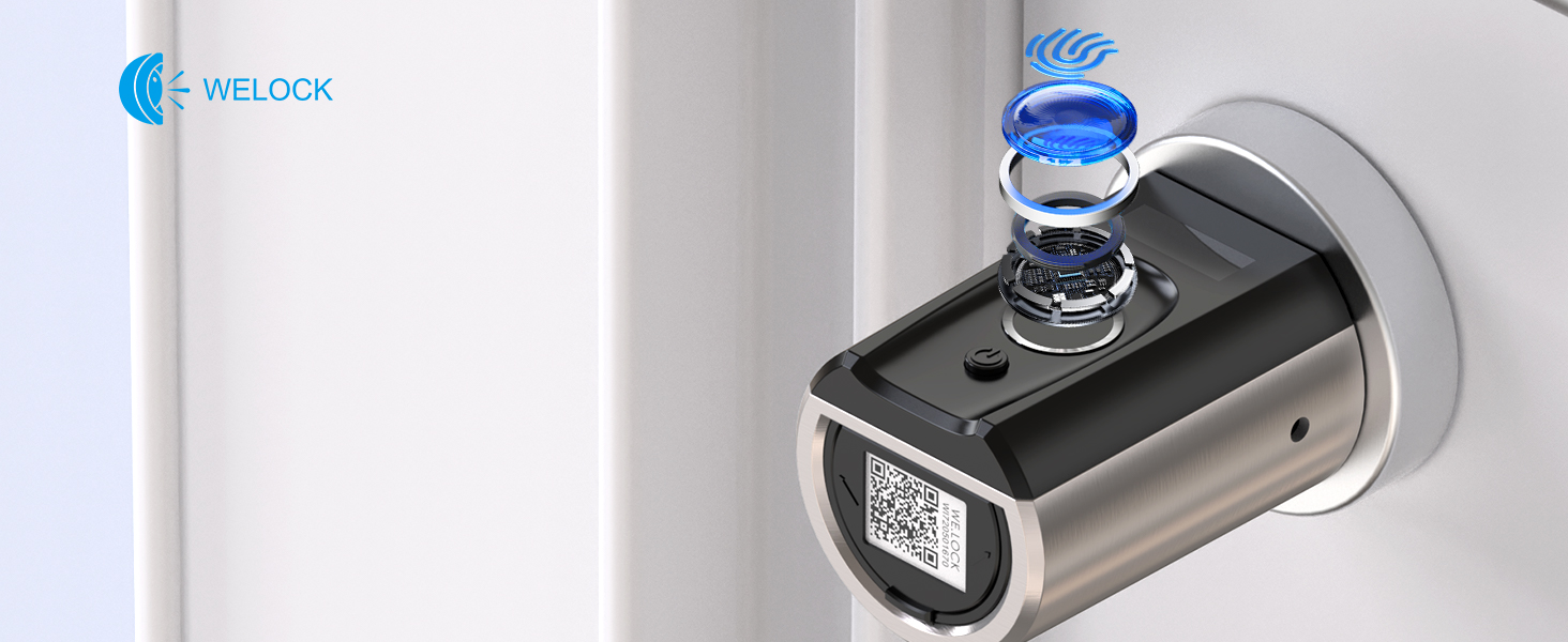 WELOCK Touch41 Schliesszylinder mit Fingerabdrucksensor in Edelstahl, Euro-Profil – Detail 20