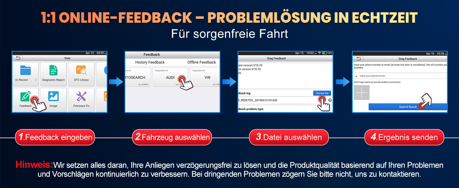 LAUNCH CRP123E V3.0 OBD2-Diagnosegerät mit 5-Zoll-Display und OBD2-Anschlusskabel. – Detail 12