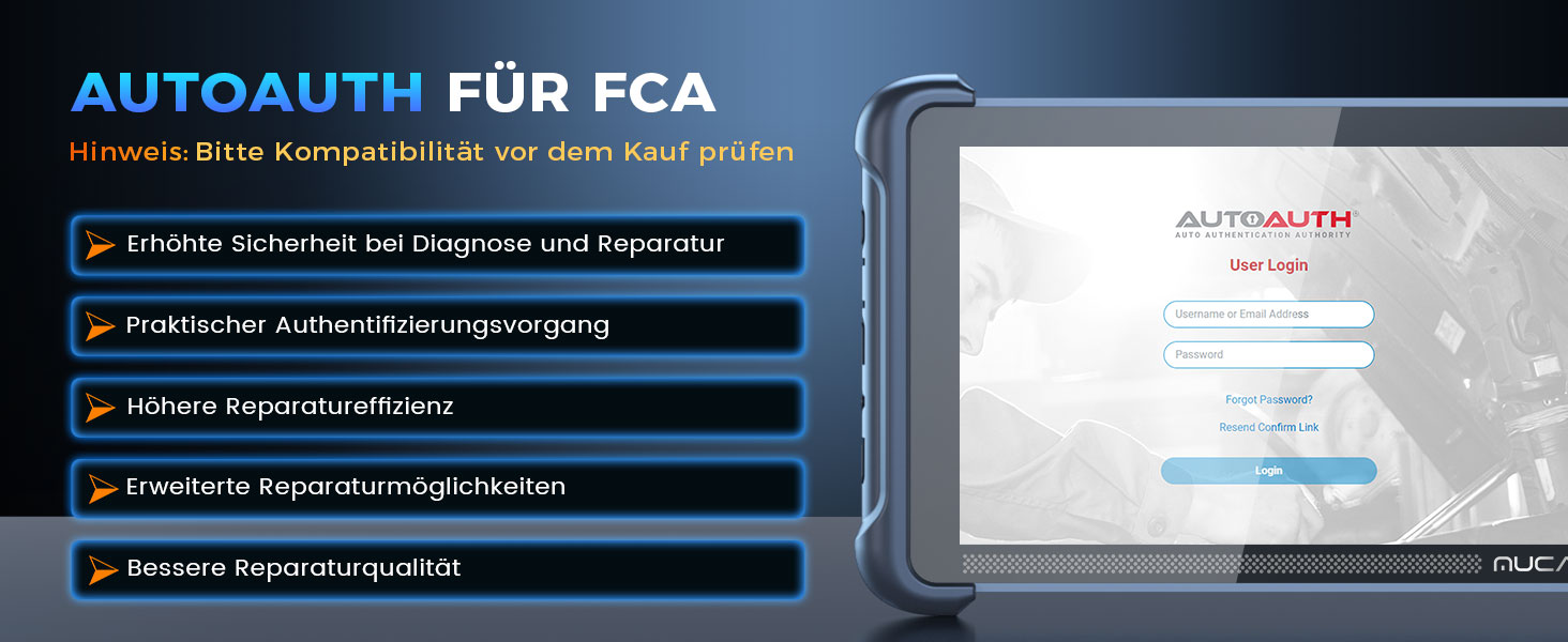 MUCAR 892BT OBD2-Diagnosegerät mit 8-Zoll-Tablet, Bluetooth-Dongle und Zubehör – Detail 12