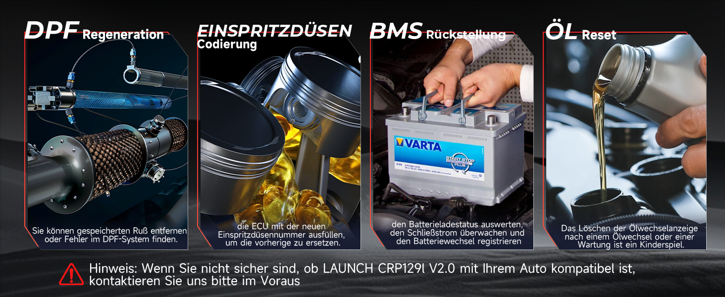 LAUNCH CRP129i V2.0 Diagnosegerät mit 5-Zoll-Touchscreen und OBD2-Kabel – Detail 3