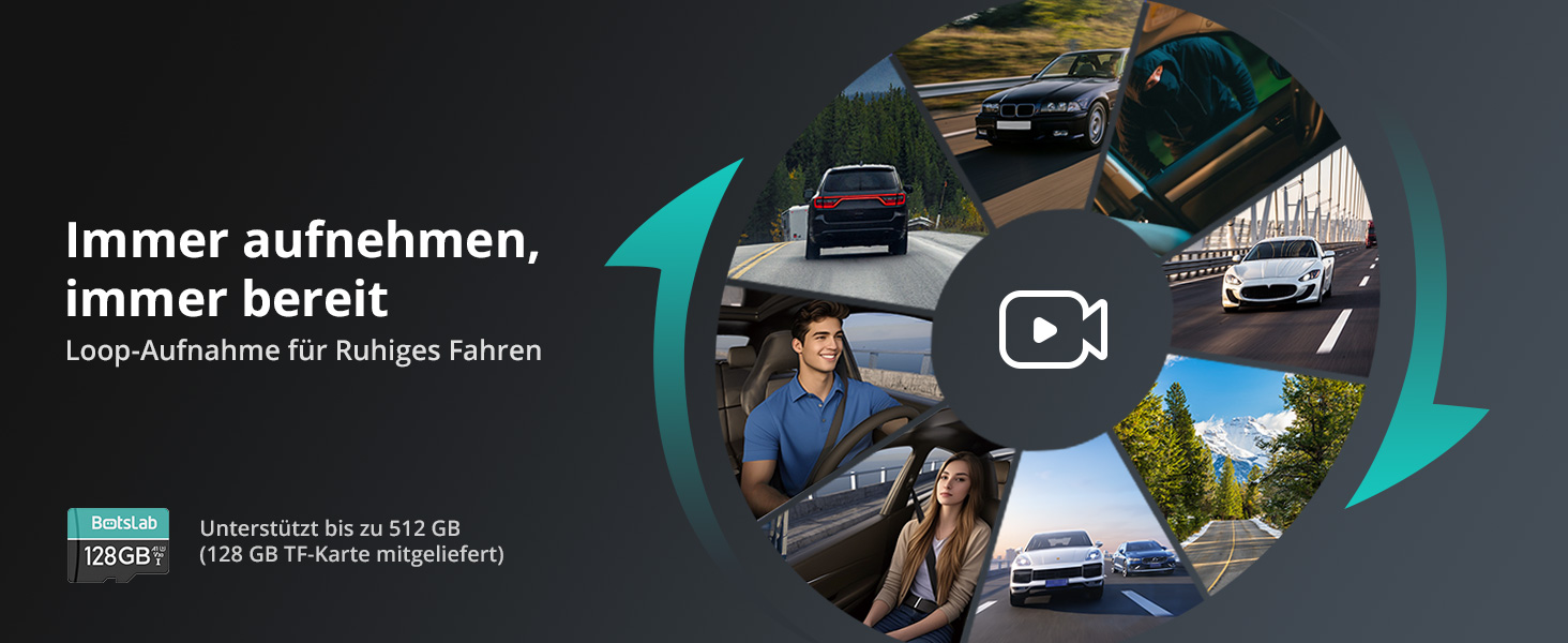 BOTSLAB 4-Kanal-Dashcam mit 560 Grad Rundumsicht – Detail 8