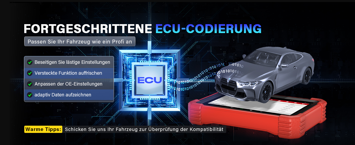 LAUNCH X431 CRP919X BT Diagnosetablet mit 7-Zoll-Display und DBSCar-VII-Bluetooth-Stecker. – Detail 4