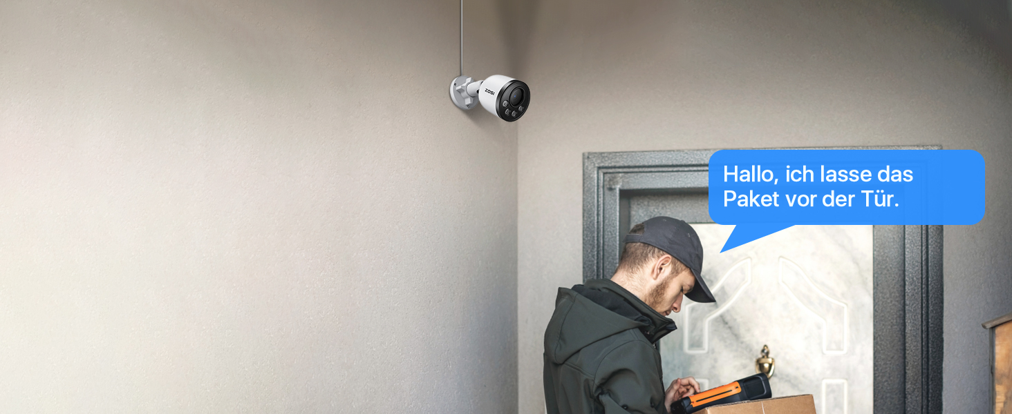 ZOSI C180 PoE Überwachungsset mit 8-Kanal-Netzwerkrekorder und vier Aussenkameras mit 8 Megapixel – Detail 9