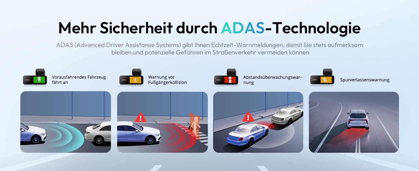 BOTSLAB G980H Dashcam 4K vorne und 2K hinten – Detail 5