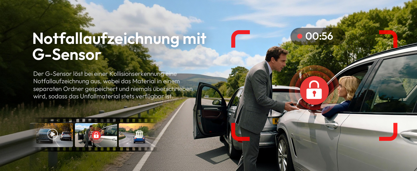 BOTSLAB G980H Dashcam 4K vorne und 2K hinten – Detail 6