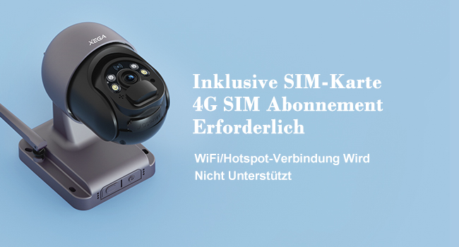 Xega 4G-Überwachungskamera mit SIM-Karte, Solarpanel und Akku für Standorte ohne Strom – Detail 9