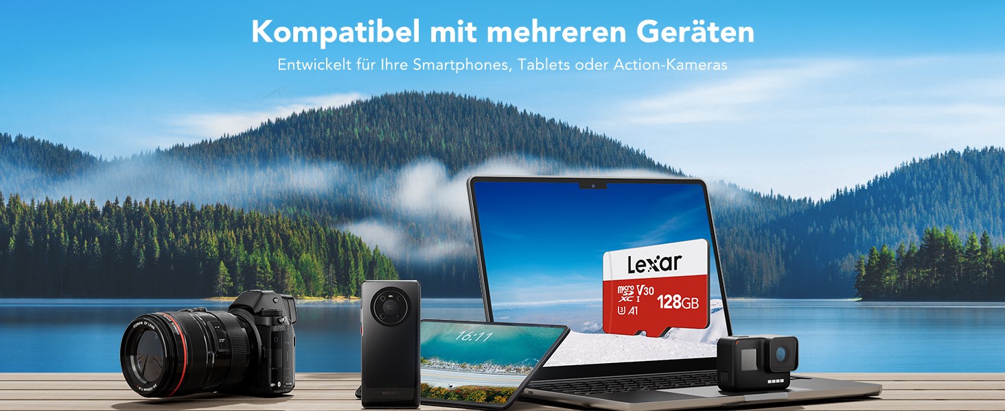 Lexar microSDXC Speicherkarte 128 GB mit beiliegendem SD-Adapter – Detail 7